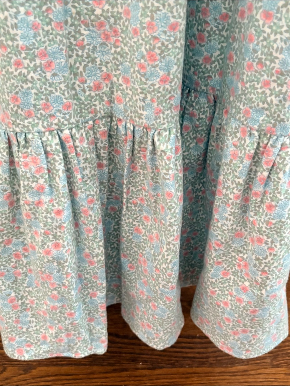 Vintage NWT Floral Nightgown in Light Blue and Pink - Picture 15 of 16